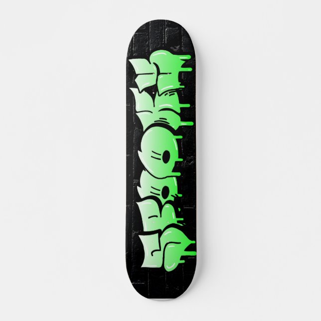 Skate Tabuleiro Personalizado de Grafite Spooky (Frente)
