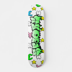 Skate Tabuleiro Personalizado de Grafite Spooky
