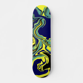 Skate Tabuleiro Psicodélico Azul