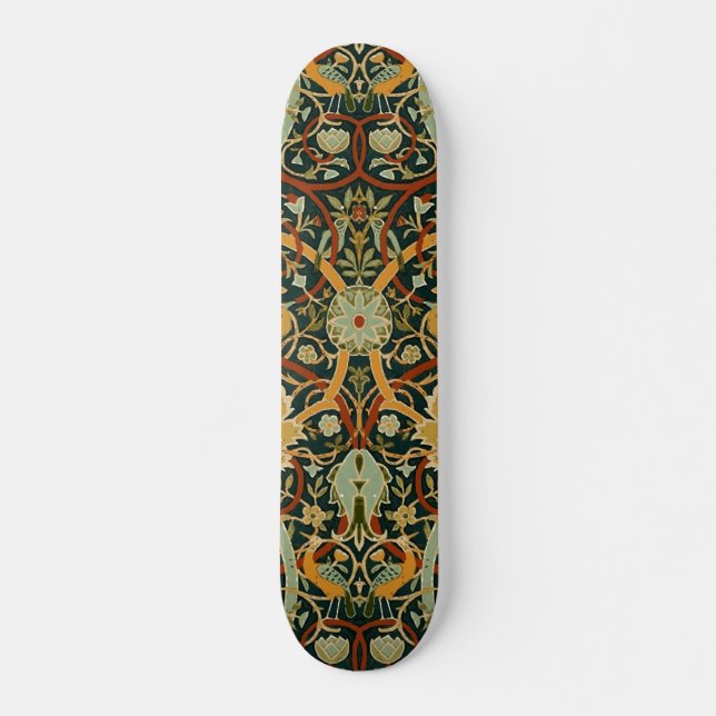 Skate Tapeçaria Oriental Persa Arte de William Morris (Frente)