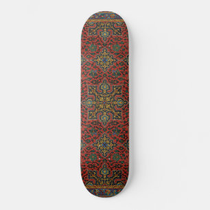 Skate Tapete de Carpete Persa Vermelho Azul Clássico