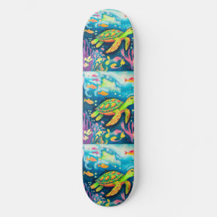 Skate Tartaruga de pintura