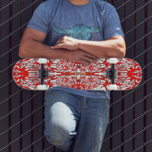 Skate Tatuagem Tribal Coração Vermelho do Dia dos Namora