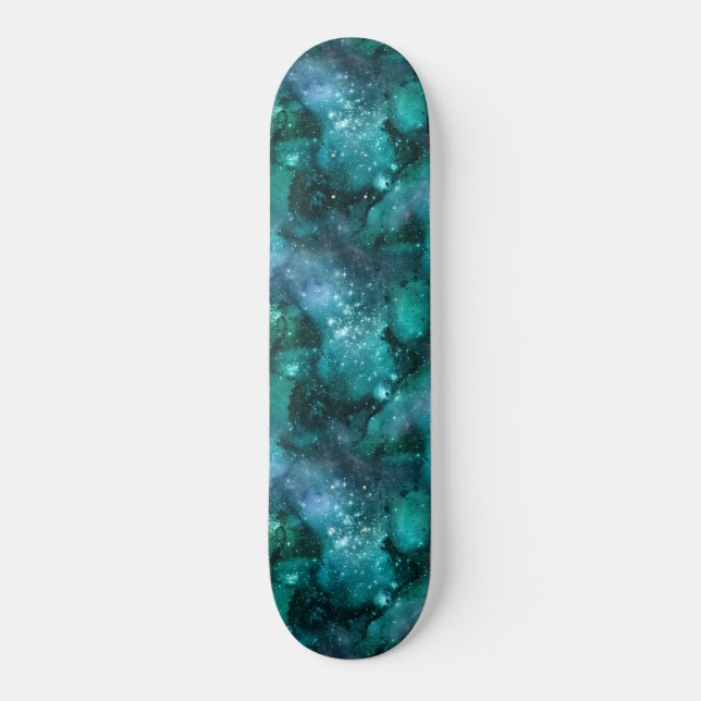 Skate Teal Galaxy Series Design 6 (Frente)