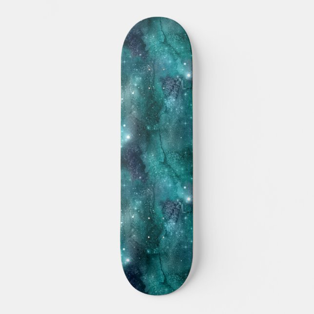 Skate Teal Galaxy Series Design 8 (Frente)