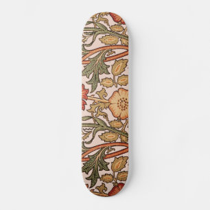 Skate Tecido do Designer Rosa Vintage de Padrão Floral