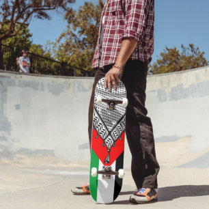 Skate Tecido Tradicional do Keffiyeh Scarf Palestino