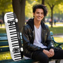 Skate Teclas de Piano Personalizadas Instrumento Musical