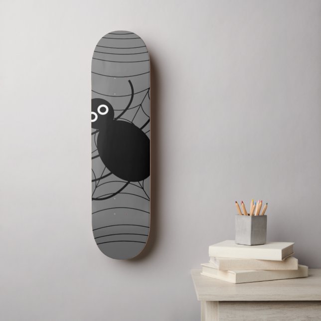 Skate Teia de Aranha Aranha Halloween (Arte de parede)