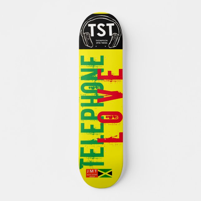 skate TELEFONE LOVE, deck de 7 ¾" (Frente)
