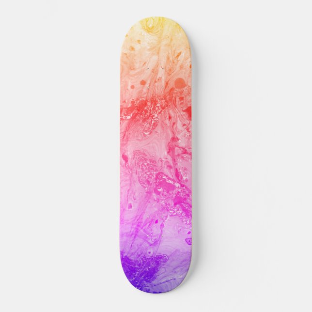 Skate Tendência Vermelho Cor-de-rosa Azul Roxo Amarelo V (Frente)