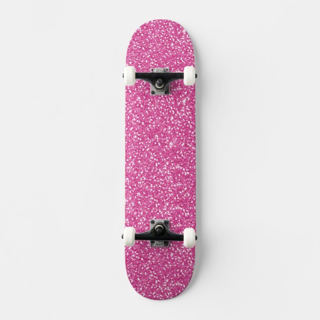 Skate Tendy Neon Hot Pink Glitter (Frente)