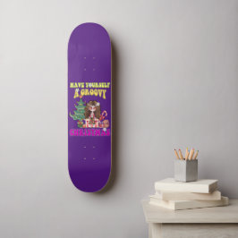 Skate TENHA UM NATAL GROOVY NO estilo 70