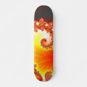 Skate Tentáculo flamejante - arte do Fractal
