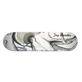 Skate Tentativa mais duramente/skate polvo do espaço