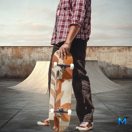 Skate Terracotta Boho - Folha Orgânica Minimalista