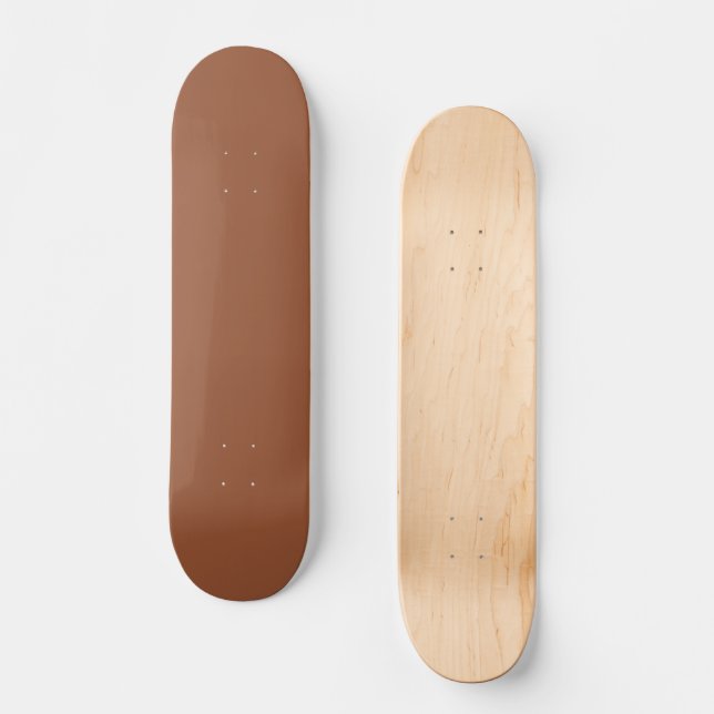 Skate Terracotta - Cor Sólida Laranja Queimada (Frente)