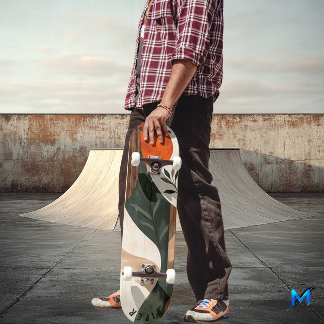 Skate Terrível Boho Minimalista - Unísex Natural (Criador carregado)