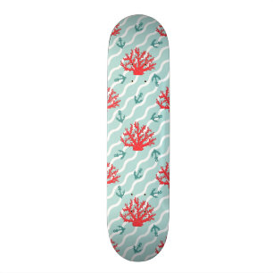 Skate Teste padrão 1 do coral vermelho