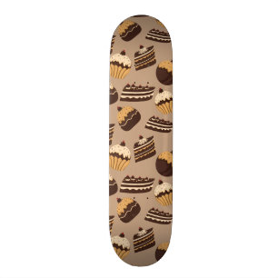Skate Teste padrão 3 do chocolate e das pastelarias