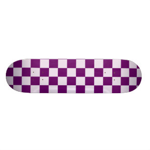 Skate Teste padrão Checkered roxo