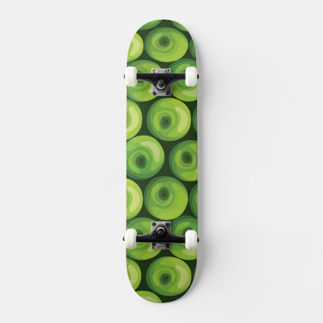 Skate Teste padrão com maçãs verdes (Frente)