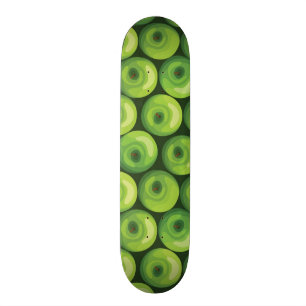 Skate Teste padrão com maçãs verdes