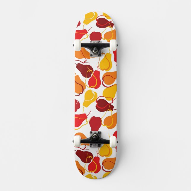 Skate Teste padrão com peras (Frente)