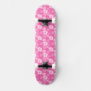 Skate Teste padrão cor-de-rosa do Hawaiian de Honu do