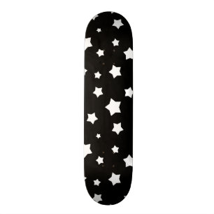 Skate Teste padrão de estrelas preto e branco