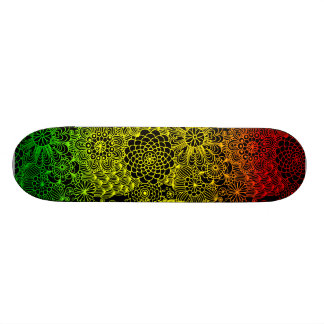 Skate Teste padrão de flor de Rasta