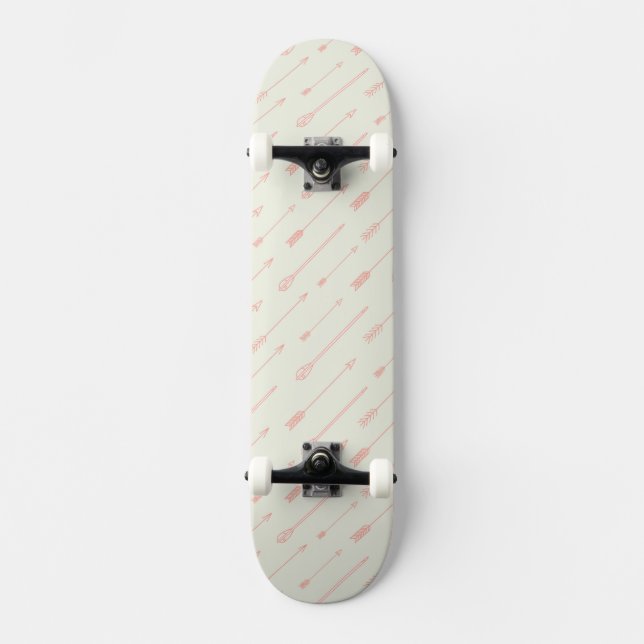 Skate Teste padrão esboçado coral das setas (Frente)