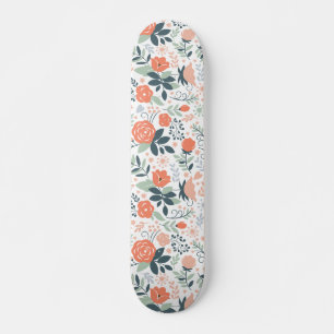 Skate Teste padrão floral bonito feminino