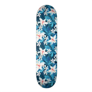 Skate Teste padrão floral do hibiscus tropical