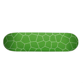 Skate Teste padrão geométrico abstrato - verde e branco