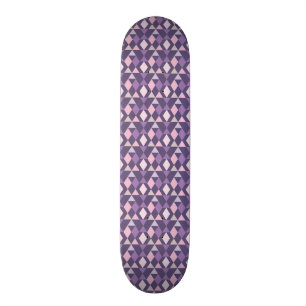 Skate Teste padrão geométrico árabe roxo