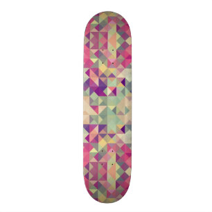 Skate Teste padrão geométrico dos hipsteres do vintage