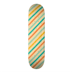 Skate Teste padrão listrado do grunge retro
