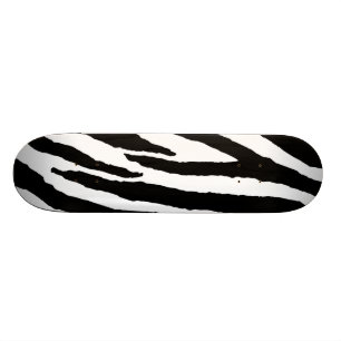 Skate Teste padrão preto e branco na moda da zebra