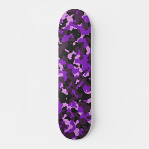 Skate Teste padrão roxo da camuflagem
