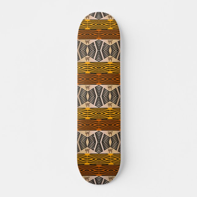 Skate teste padrão tribal africano étnico (Frente)