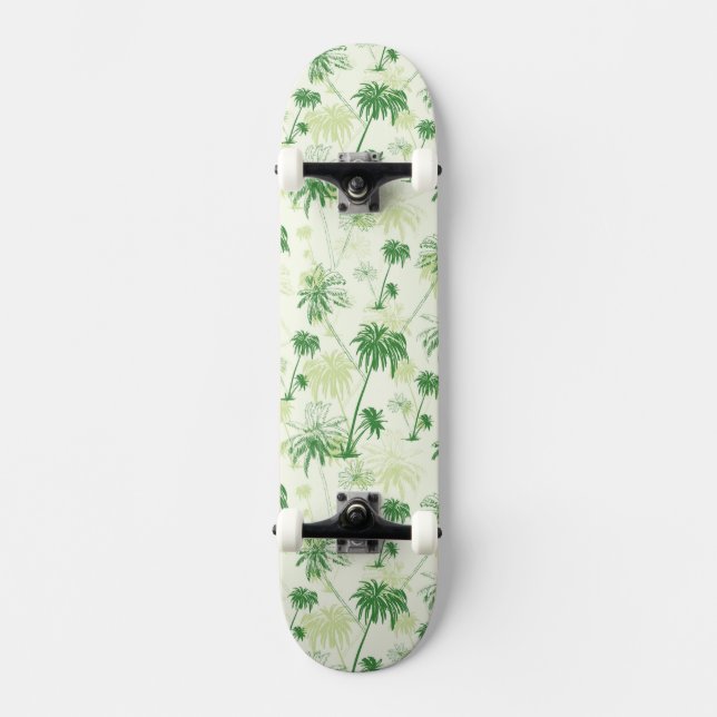 Skate Teste padrão verde da palmeira (Frente)