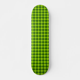 Skate Teste padrão verde do diamante da combinação po