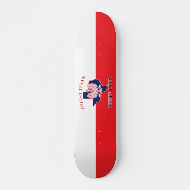 Skate Texano polonês de veado branco (Frente)