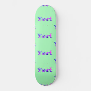 Skate Texto Colorido Vaporwave Yeet Yeetado Frase Viral