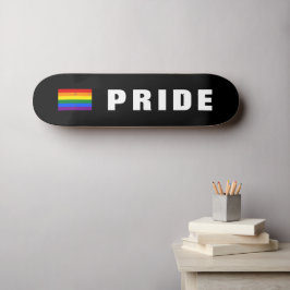 Skate Texto Personalizado Cor LGBTQ Orgulho gay do Arco-