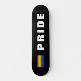 Skate Texto Personalizado Cor LGBTQ Orgulho gay do Arco-