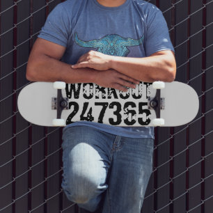 Skate Texto vestido e arranhado Workout 247365 preto