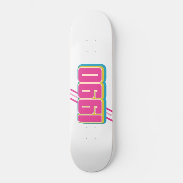 Skate texto vintage de 1990 (Frente)
