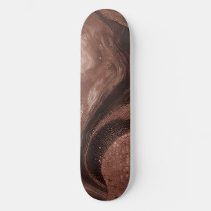Skate Textura Abstrata Dourada Com Detalhes Brilhantes ✨